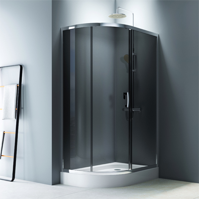 Душевой уголок с поддоном 120x80 AM.PM Like W83G-302U120CG тонированное стекло, профиль хром
