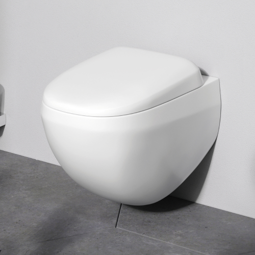 Унитаз подвесной AM.PM Sensation C301700WH безободковый c сиденьем микролифт, белый