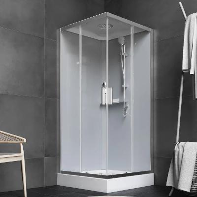 Душевая кабина 90x90 AM.PM Gem W90C-403-090MT профиль серебристый, низкий поддон