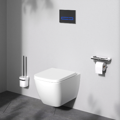 Унитаз подвесной AM.PM Gem C901901SC безободковый с сиденьем микролифт, белый