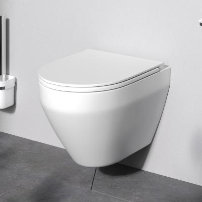 Унитаз подвесной AM.PM Spirit V2.0 C701700SC безободковый с сиденьем микролифт, белый