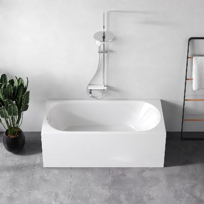 Ванна акриловая 160 AM.PM Moxie W9MA-160-070W-A2ROFL с каркасом и слив-переливом, белая