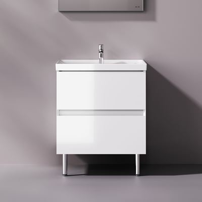 Тумба с раковиной 60 AM.PM Above M9X-FSX0602WG-WCC0600WG напольная, белая глянцевая