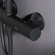 Душевая система AM.PM X-Joy F0785A422 стойка с тропическим душем, термостатом, смесителем, черная матовая