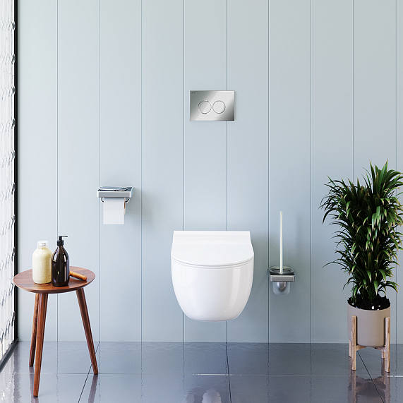 Унитаз подвесной Damixa Scandinavian Pure DX36C1701SC безободковый с сиденьем микролифт, белый