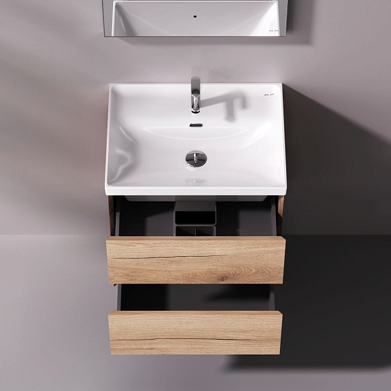 Тумба с раковиной 60 AM.PM Above M9X-FHX0602OF-WCC0600WG подвесная под дерево-1