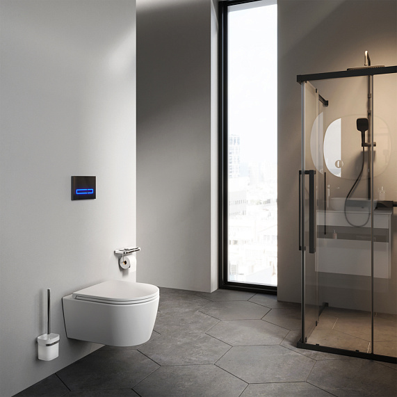 Унитаз подвесной AM.PM Func C8F1700MWSC (глубина 49 см) безободковый с сиденьем микролифт, белый матовый-2