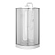 Душевая кабина 90x90 AM.PM Above W9XC-401-9090MT профиль серебристый, низкий поддон