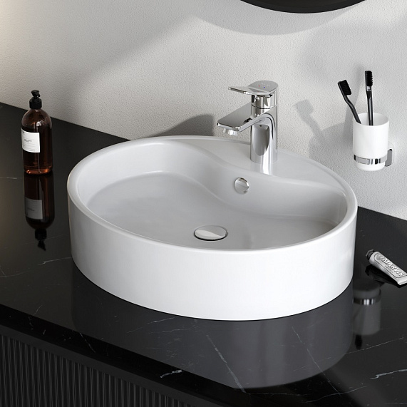 Раковина накладная 56 AM.PM Func M8FWCC20561WG белая-3