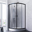 Душевое ограждение без поддона 90x90 AM.PM X-Joy W88G-205-090BT профиль черный матовый