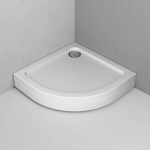 Душевой уголок с поддоном 90x90 AM.PM X-Joy W88G-205-090MT64 прозрачное стекло, профиль серебристый-1