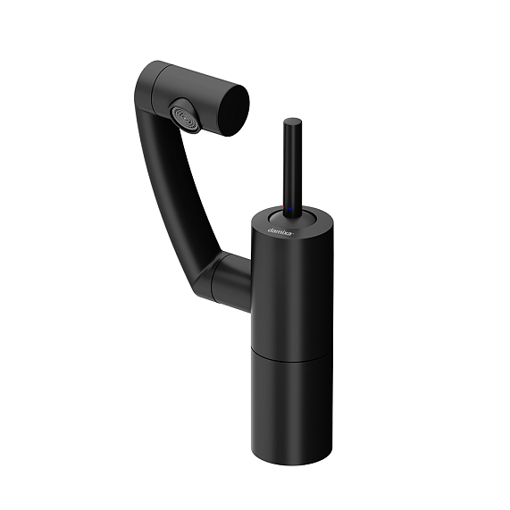 Смеситель для раковины (умывальника) Damixa Arc 290217364 с 3D поворотным изливом, черный-2