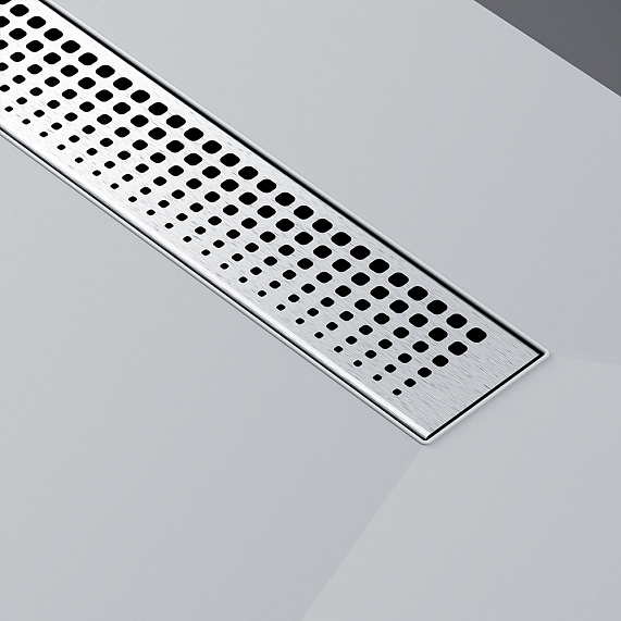 Душевой трап (лоток) 80 AM.PM MasterFlow W01SC-P11-080-01SB комбинированный затвор со стальной матовой решеткой-9