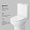 Унитаз напольный AM.PM Spirit 2.0 C708600WH безободковый с сиденьем микролифт 57WH, белый
