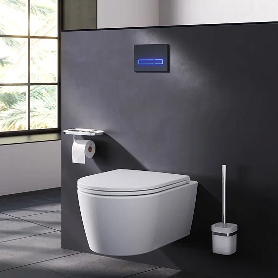 Клавиша смыва для инсталляции AM.PM Touch Pro I0450A38 сенсорная черный глянец