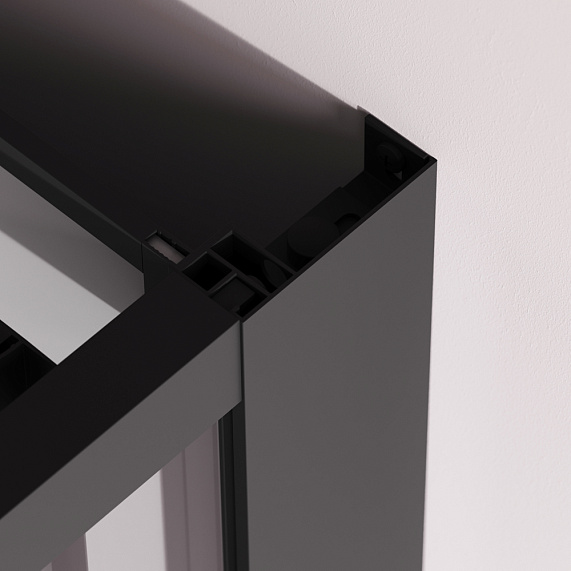 Душевая кабина 120x80 AM.PM Above W9XC-403-12080BT профиль черный матовый, низкий поддон-6