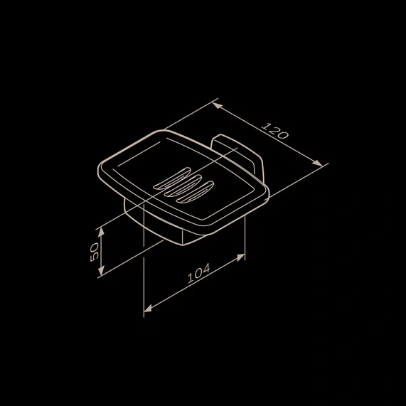 Набор аксессуаров AM.PM Gem черный (крючки, стакан, мыльница)-5