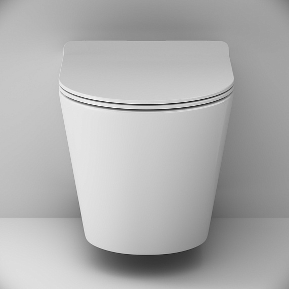 Унитаз подвесной AM.PM Sunny C85C1701SC безободковый с сиденьем микролифт-6