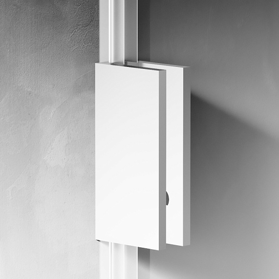 Душевая перегородка 120x195 AM.PM X-Joy W94WI-120-F1-MTE прозрачное стекло, профиль хром-3