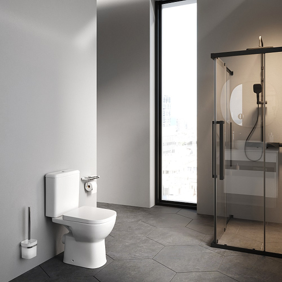 Унитаз напольный AM.PM Sunny 2.0 C85C8601SC безободковый с сиденьем микролифт, белый-2