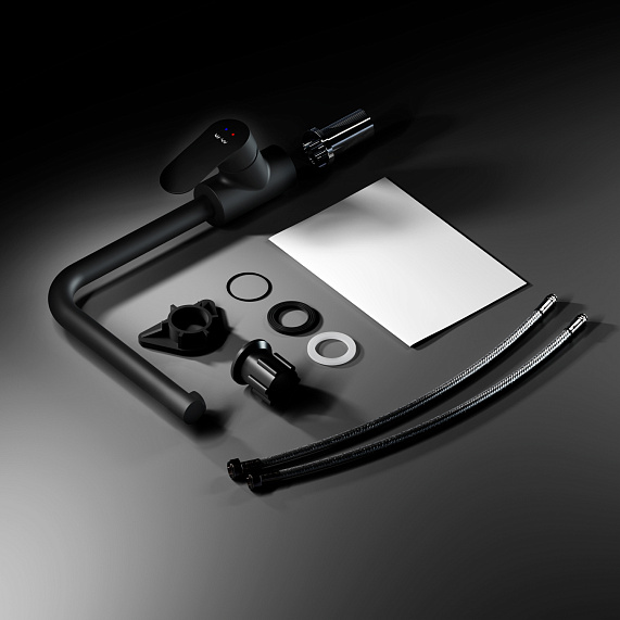 Смеситель для кухни AM.PM Like F8005022 высокий, черный-7