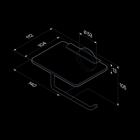 Набор аксессуаров AM.PM X-Joy черный (ершик, кольцо, держатель туалетной бумаги)-6