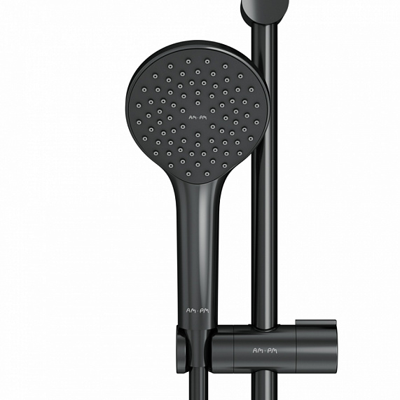 Душевой гарнитур AM.PM Gem F0190022 штанга, шланг, лейка 1 режим, черный-2