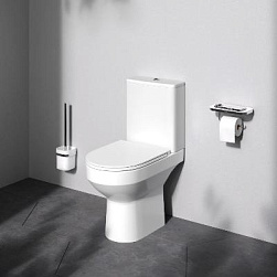 Унитаз напольный AM.PM Spirit 2.0 C708600WH безободковый с сиденьем микролифт 57WH, белый