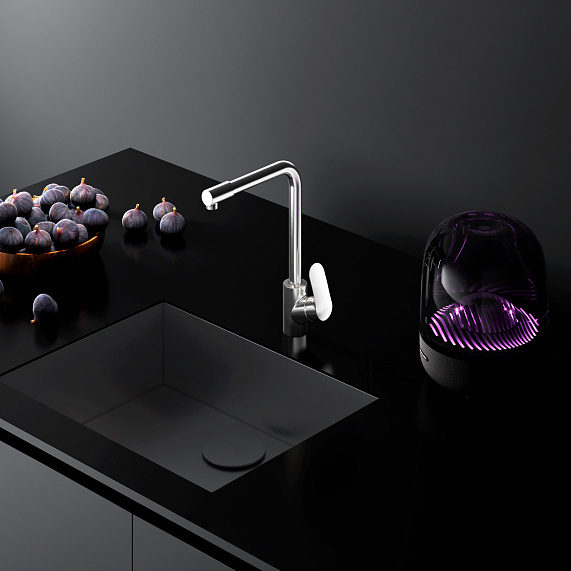 Смеситель для кухни AM.PM Like F8005711 высокий с каналом питьевой воды, сатин-4