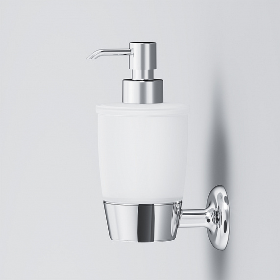 Дозатор для мыла настенный стеклянный AM.PM Like A8036900 хром-4