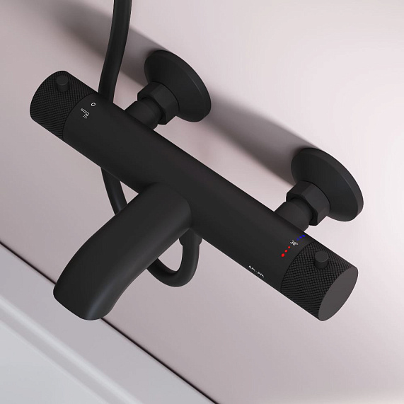 Смеситель для ванны и душа AM.PM Libre F6050022 термостат черный-4