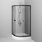 Душевой уголок с поддоном 90x90 AM.PM X-Joy W88E-205-090BT прозрачное стекло, профиль черный матовый