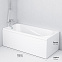 Ванна акриловая 150x70 AM.PM Sense W76A-150-070W-A белая глянцевая