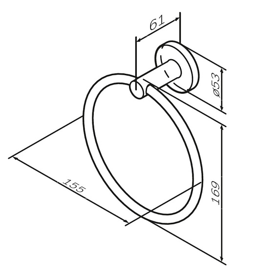 Набор аксессуаров AM.PM X-Joy золото (крючок, кольцо, держатель туалетной бумаги)-5