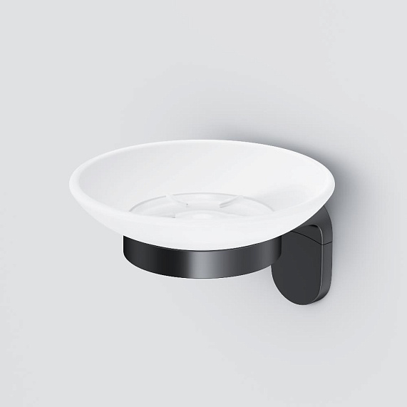 Мыльница стеклянная настенная AM.PM X-Joy A8434222 черная-2