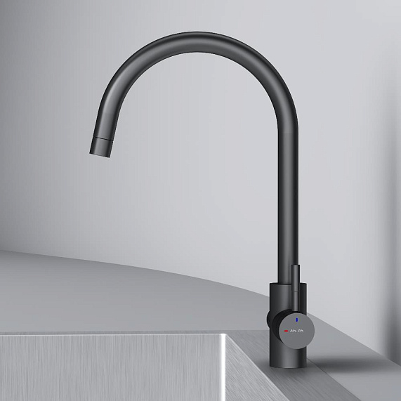 Смеситель для кухни AM.PM X-Joy S F85B07722 высокий, с каналом питьевой воды, черный-6