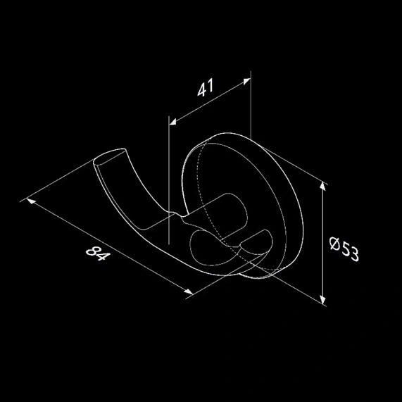Набор аксессуаров AM.PM X-Joy черный (крючок, кольцо, держатель туалетной бумаги)-6
