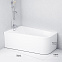 Ванна акриловая 100x160 AM.PM Spirit W72A-160L100W-A2 асимметричная белая глянцевая