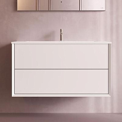 Тумба с раковиной 100 AM.PM Libre M60-FHX1002WM-WPC100SWM подвесная белая матовая