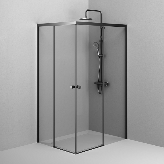 Душевое ограждение без поддона 90x120 AM.PM X-Joy W94G-403-120290-BT1K профиль черный матовый-3