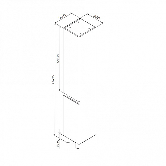 Мебель для ванной 100 AM.PM X-Joy напольная, белый глянец напольная-3