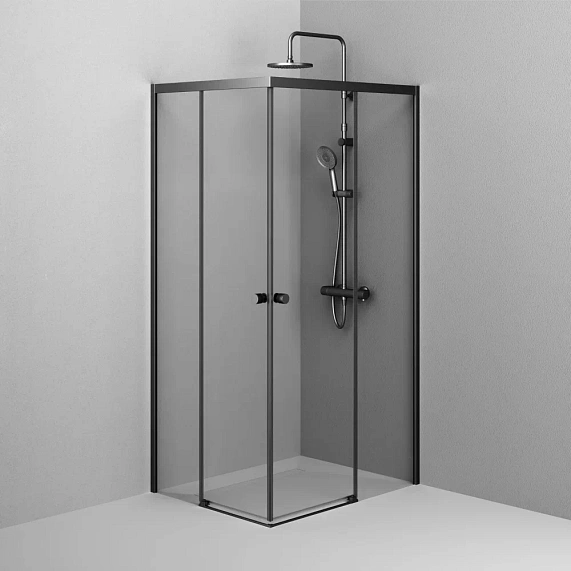 Душевое ограждение без поддона 100x100 AM.PM X-Joy W94G-403-100100-MT1K профиль серебристый-3