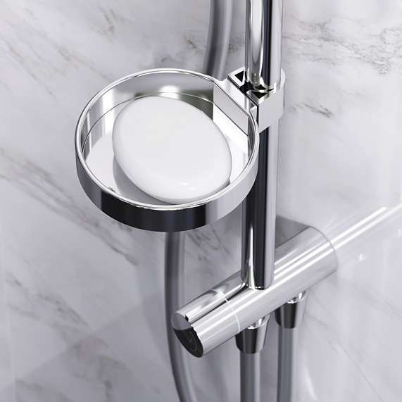 Душевая система AM.PM Like F0780064 стойка с тропическим душем, хром-2