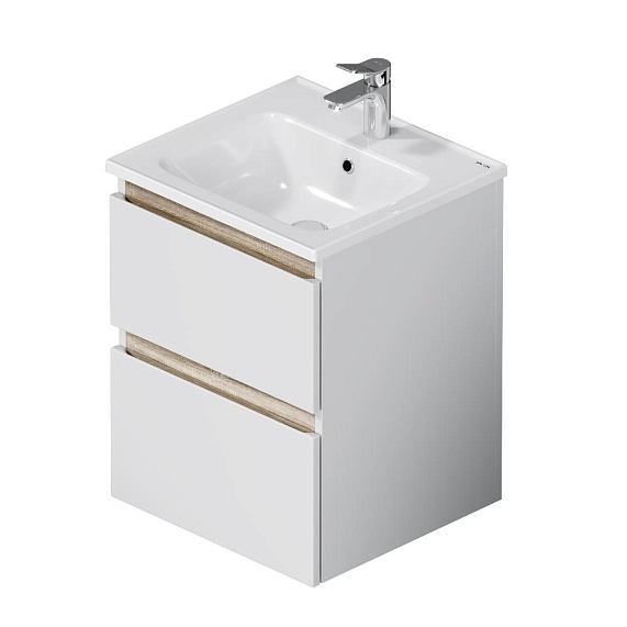 Тумба с раковиной 50 AM.PM X-Joy M85AFHX0502WG подвесная белый глянец-6