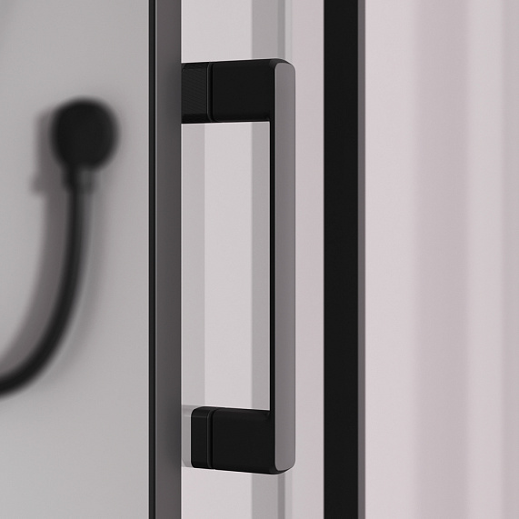 Душевая кабина 120x80 AM.PM Above W9XC-403-12080BT профиль черный матовый, низкий поддон-4