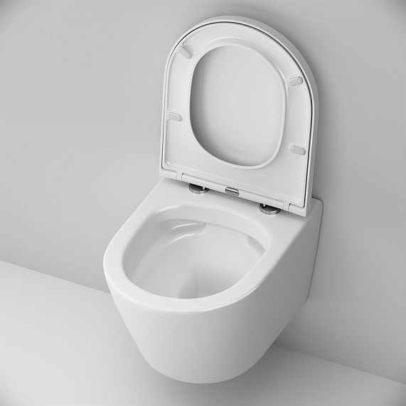 Унитаз подвесной AM.PM Sense C741701SC безободковый с сиденьем микролифт, белый-6