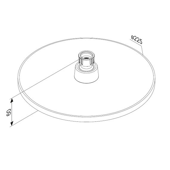 Тропический душ (лейка) Damixa Jupiter 977050300 черный матовый-4