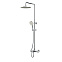 Душевая система AM.PM Spirit 2.0 F0770A510 стойка с тропическим душем, термостатом, смесителем, изливом, хром