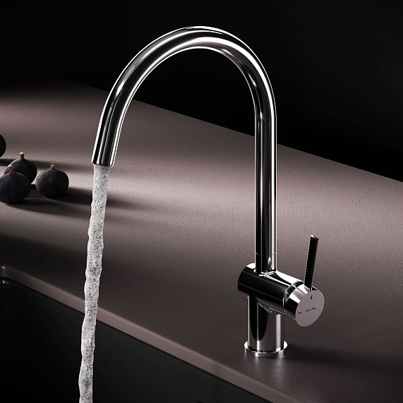 Смеситель для кухни AM.PM Func F8F07000 высокий с С-изливом, хром-2