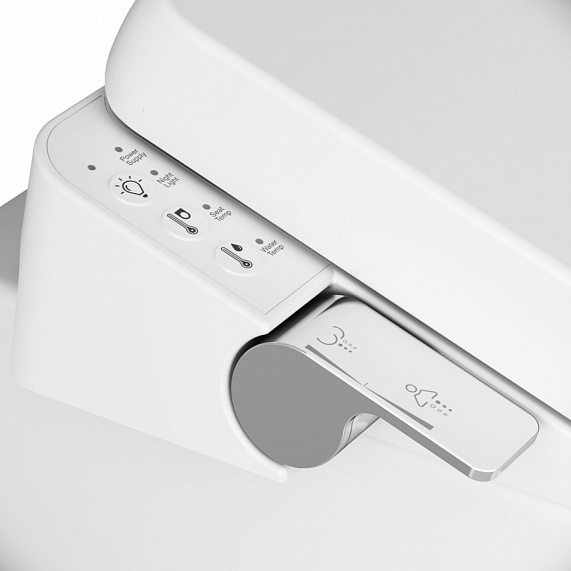 Унитаз-биде подвесной AM.PM Awe C111738WH c электронным управлением и сиденьем 53WH, белый-2